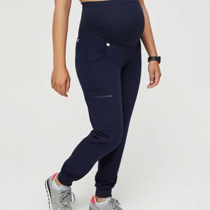 FIGS Zamora Maternity Jogger Scrub Pants Navy SMALL